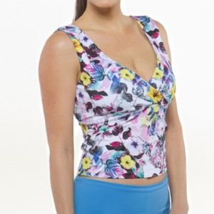 Kira Grace Flirt Hibiscus Dance Crop Top XS